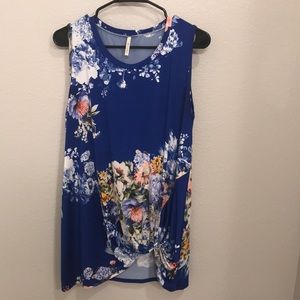 Bellamie • Floral Print Silk Shirt